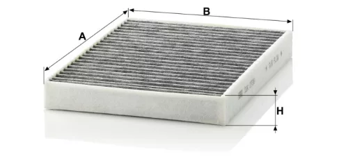 Utastér - Kabin szűrő Mann Filter CUK 2736-2