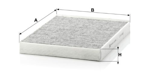 Utastér - Kabin szűrő Mann Filter CUK 2842