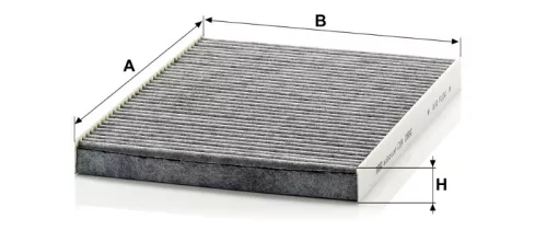 Utastér - Kabin szűrő Mann Filter CUK 2882
