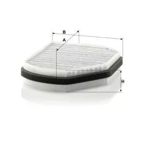 Utastér - Kabin szűrő Mann Filter CUK 2897