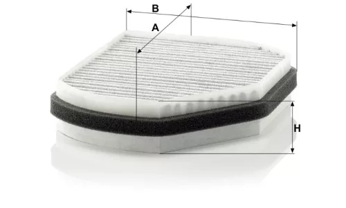 Utastér - Kabin szűrő Mann Filter CUK 2897