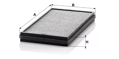 Utastér - Kabin szűrő Mann Filter CUK 3124-2