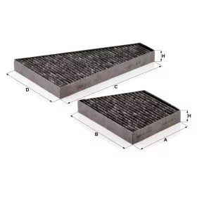 Utastér - Kabin szűrő Mann Filter CUK 35 000-2