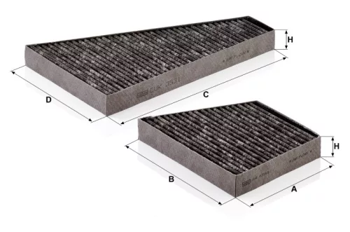 Utastér - Kabin szűrő Mann Filter CUK 35 000-2