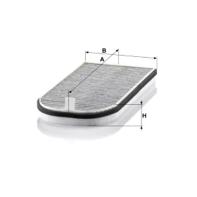 Utastér - Kabin szűrő Mann Filter CUK 3642-2