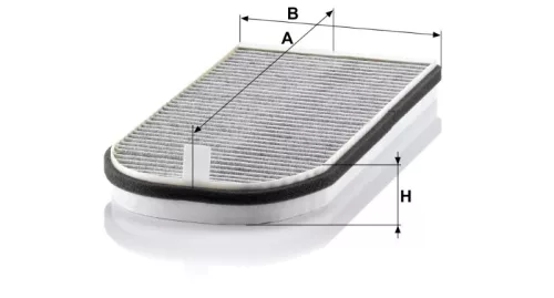 Utastér - Kabin szűrő Mann Filter CUK 3642-2