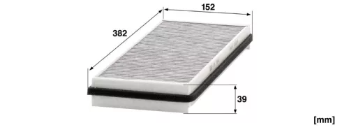 Utastér - Kabin szűrő Mann Filter CUK 3840
