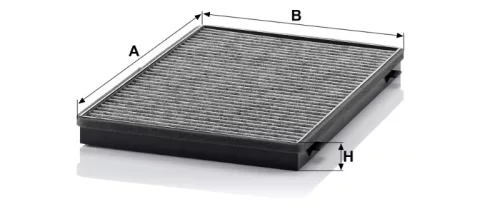 Utastér - Kabin szűrő Mann Filter CUK 3943