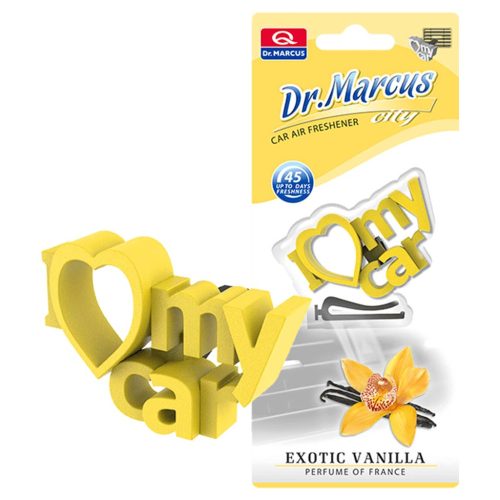 Dr Marcus City - I love my car Exotic Vanilla autóillatosító