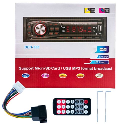 Autós fejegység, MP3, Bluetooth, SD, USB, rádió