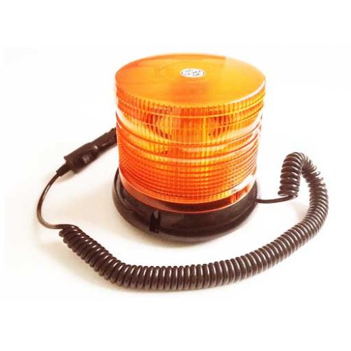Villogó figyelmeztető jelzőfény 12V, E-jel, mágneses, stroboszkópos