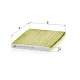 Utastér - Kabin szűrő Mann Filter FP 1936