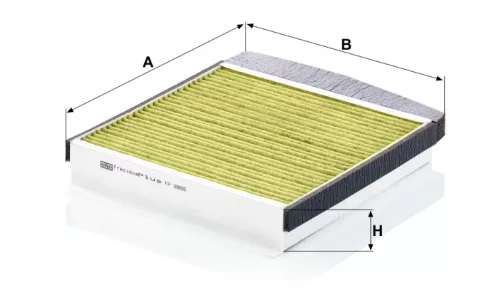 Utastér - Kabin szűrő Mann Filter FP 2855
