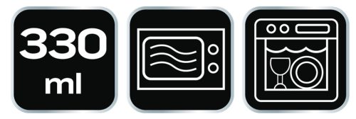 Bögre 330ml, Feel The Bit