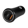 Autós USB adapter,12-24V, USB-A, USB-C csatlakozókkal
