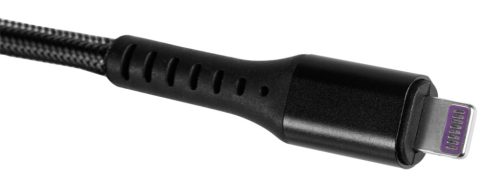 USB töltőkábel, 3az 1ben, 1.2m, USB-A bemenet, USB-C, Lightning, Micro USB kimenetek