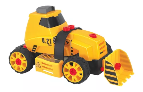 Játék munkagép, 4az1ben, szerelőkészlettel