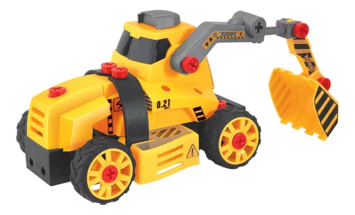 Játék munkagép, 4az1ben, szerelőkészlettel