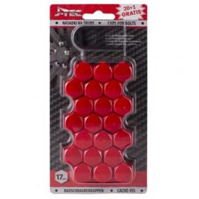 Argo Díszkupak kerékanyára, piros, 17mm