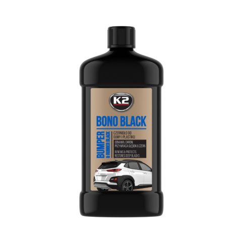 K2 K035 Bono Black műanyagápoló, gumiápoló, fekete, 500ml