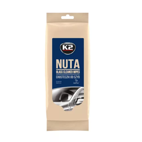 K2 K500 Nuta Glass Cleaner Wipes, üvegtisztító kendő, 25db