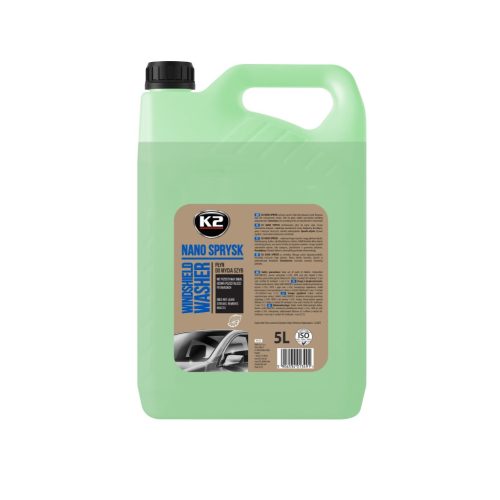 K2 K525 Windshield Washer Nano, nyári szélvédőmosó folyadék, 5Lit