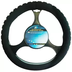 Szivacsos kormányvédő, fekete-szürke, 36 cm