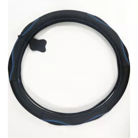 Valódi bőr kormányvédő SPORT KV-5057A - BLACK BLUE