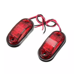   2LED-es Szélességjelző-helyzetjelző - E-jeles - piros - 12-24V