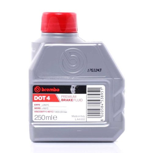 Brembo LA4002 Premium Brake Fluid DOT4 fékfolyadék, fékolaj 250ml