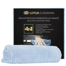 Lotuscleanig-Extra puha mikroszálas kendő kék - 400 gsm