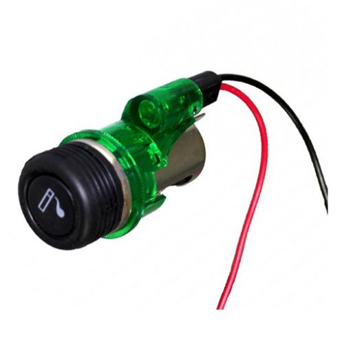 Szivargyújtó + aljzat + LED világítás AE-LS-003