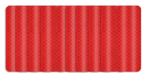 10DB-os Fényvisszaverő csík piros A36015 30cm x 5cm