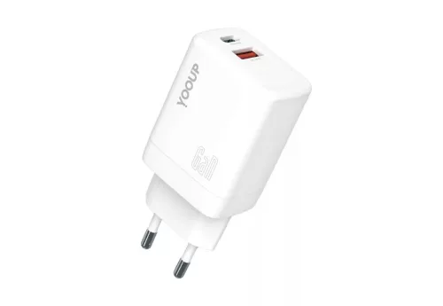 YOOUP 45W Dupla hálózati töltő (USB/TYPE-C)