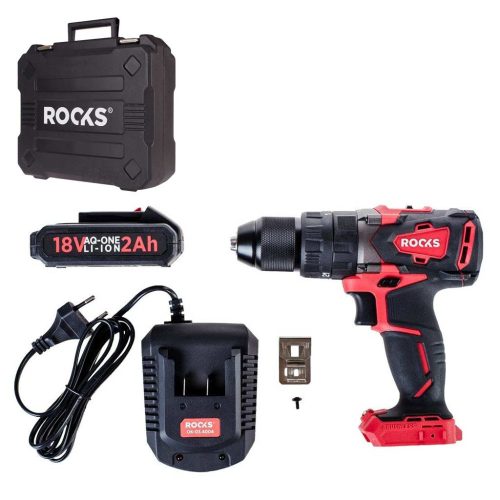 Rooks OK-03.4000 Akkumulátoros Fúró, Csavarozó, Ütvefúró, 2ah