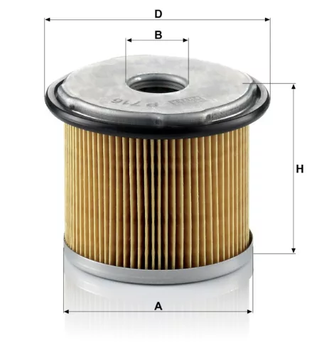 Üzemanyagszűrő Mann Filter P 716