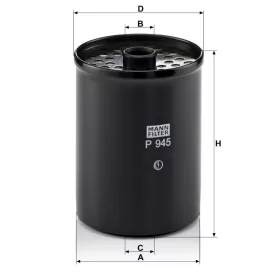 Üzemanyagszűrő Mann Filter P 945 x