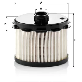 Üzemanyagszűrő Mann Filter PU 1021 x