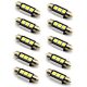10db/csomag CANBUS 3SMD LED LA513C-36CS Szofita hűtőbordas