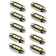 10db/csomag CANBUS 3SMD LED LA513C-36CS Szofita hűtőbordas