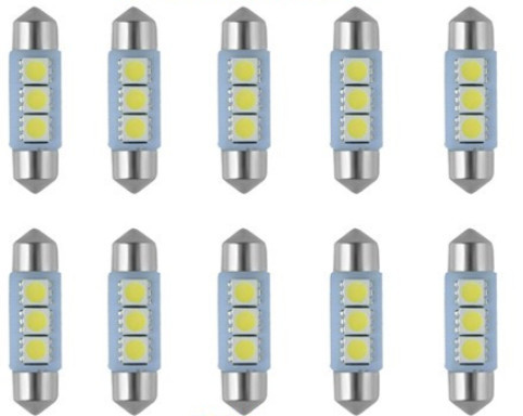 10db/csomag CANBUS 3SMD LED SMD-CD39mm-3SMD Szofita