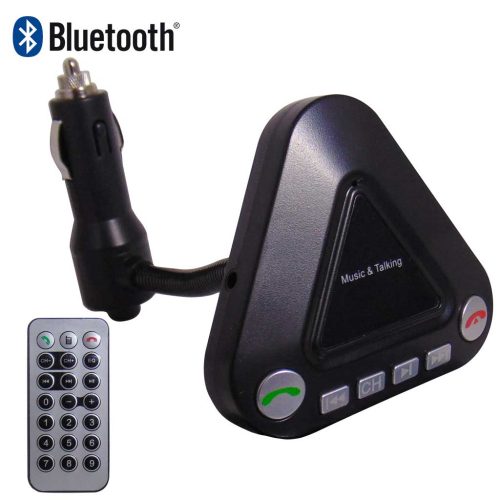 Bluetooth transzmitter, kihangosító és dual USB-töltő - telefonról rádióra (FM)