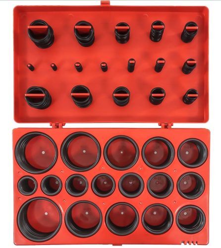 Verke O-gyűrű készlet – 419 db-os univerzális tömítés szett, olaj- és vegyszerálló gumiból