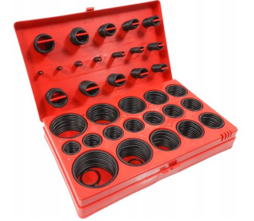 Verke O-gyűrű készlet – 419 db-os univerzális tömítés szett, olaj- és vegyszerálló gumiból