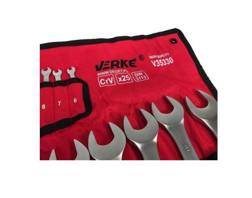 Verke V35330 villáskulcs készlet – 25 részes, króm-vanádium acél, DIN 3113 szabvány
