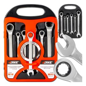   Verke V35400 racsniskulcs készlet – 7db, 72 fogú, CrV acélból, selyemfényű felület