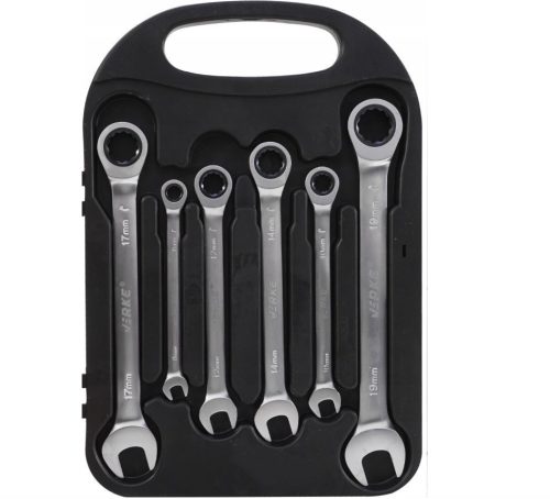 Verke V35400 racsniskulcs készlet – 7db, 72 fogú, CrV acélból, selyemfényű felület