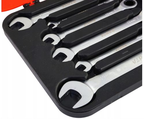 Verke V35400 racsniskulcs készlet – 7db, 72 fogú, CrV acélból, selyemfényű felület