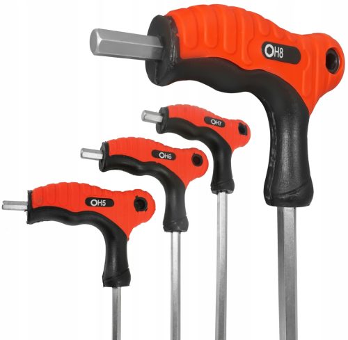 Verke V86435 imbuszkulcs készlet – T-nyelű, 11db, 2–10mm – professzionális hatszögkulcs szett precíz munkákhoz