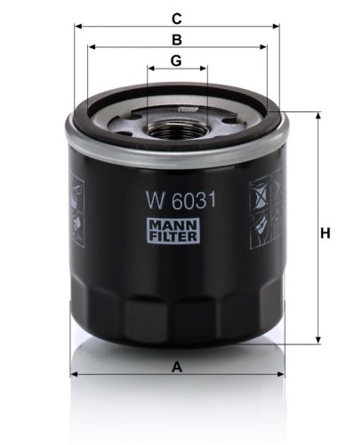 Olajszűrő Mann Filter W 6031